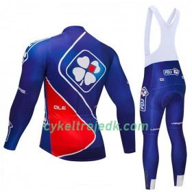Cykeltøj Langærmet + Bib Cykelbukser 2018 FDJ N002